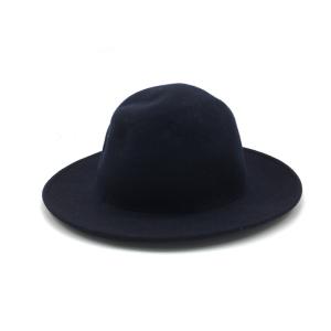 【17329】 AuieF アウィーエフ 帽子 57.5 黒 ブラック ハット 紳士 フォーマル 新古品 タグ付き おしゃれ きれいめ 小物｜salport-store