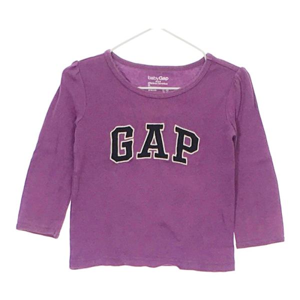 【18792】 BABY GAP ベビーギャップ 長袖Tシャツ カットソー パープル 紫色 ピンク ...