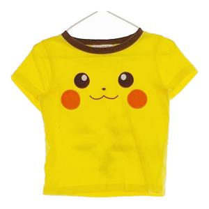 【28111】 pokemon ポケットモンスター 半袖Tシャツ カットソー サイズ90cm イエロー ピカチュウ キャラクター 可愛い ベビー｜salport-store