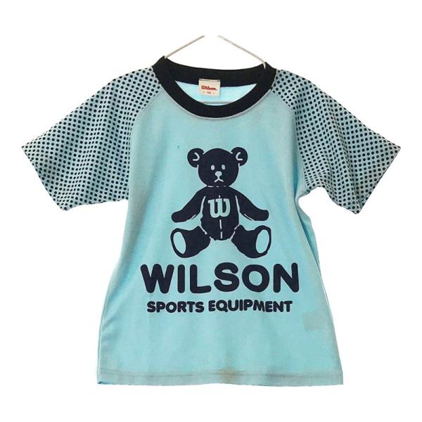 【28714】 wilson ウィルソン 半袖Tシャツ カットソー サイズ120 ブルー スポーツ ...