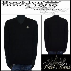 ロンT/Karl Kani/カールカナイ/JPNBIGリンクスネイティブVロンT/ブラック/Lサイズ/173K1101