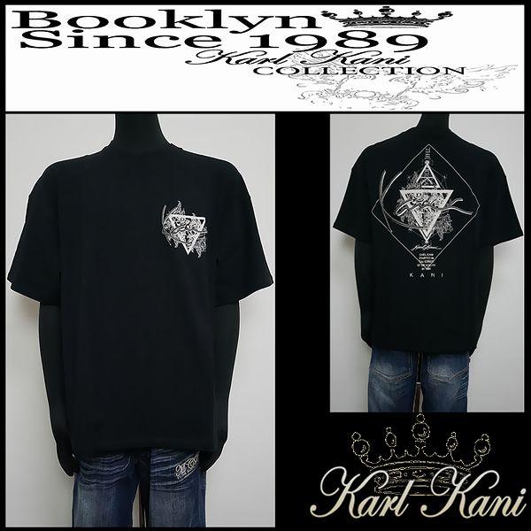 Karl Kani カールカナイ 服 Tシャツ 接触冷感ルーズシルエットトライアングルT ブラック ...