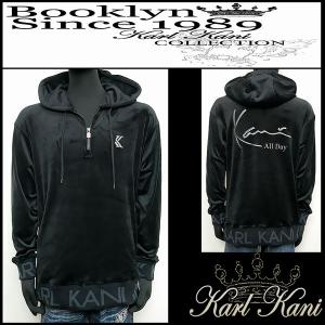 KARL KANI◇長袖シャツ/XXL/コットン/BLK/243K1502 : セカンド