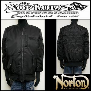 Norton ノートン 服 ジャケット ライダースMAXMA-1 ブラック Ｌサイズ 233N1703B｜salt