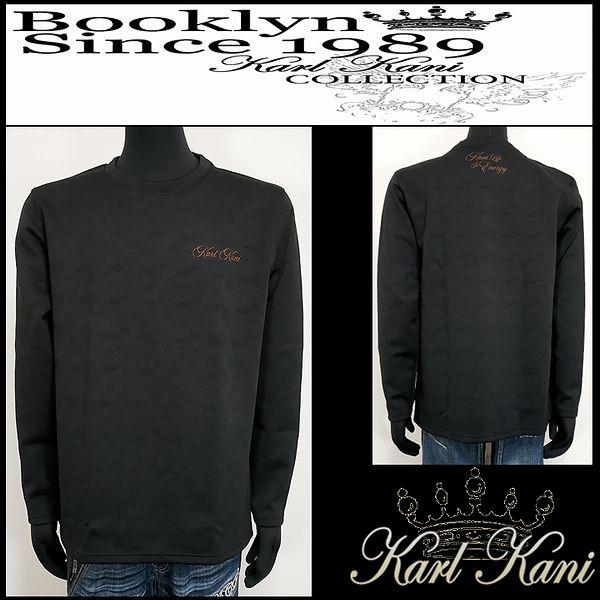 Karl Kani カールカナイ 服 ロンT ラメ刺繍ブリスタークルーロンT ブラック Lサイズ 2...