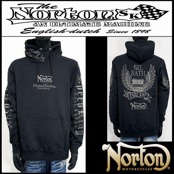 Norton ノートン 服 パーカー MAXワントーンプルパーカー ブラック Lサイズ 261N13...