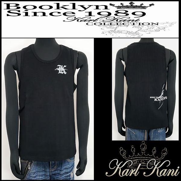 Karl Kani カールカナイ 服 タンクトップ テレコタンク ブラック Lサイズ 262K108...