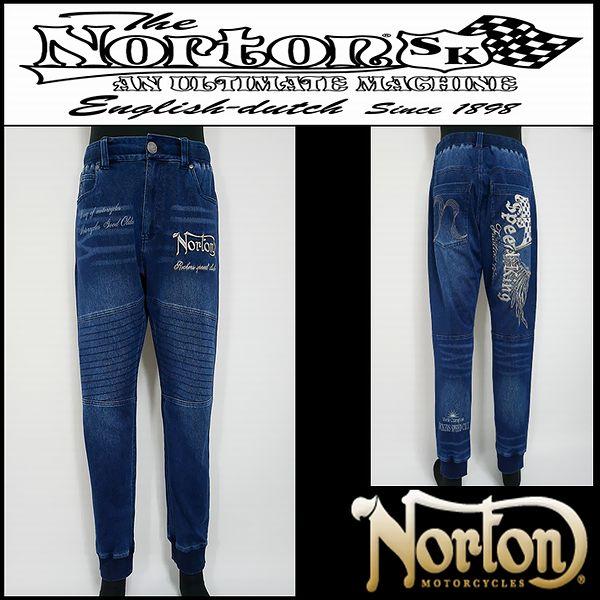 Norton ノートン 服 ボトムス ストレッチライダースイージーパンツ ブリーチ Lサイズ 262...