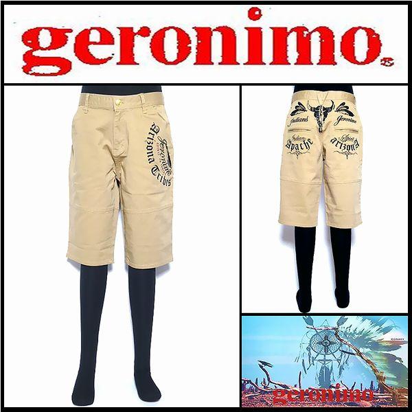 ハーフパンツ/geronimo/ジェロニモ/6フェザーホーンショーツ/ベージュ/Lサイズ/42A18...