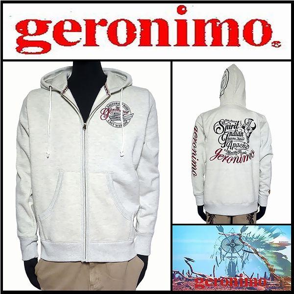 パーカー/geronimo/ジェロニモ/スピリットインディアンパーカー/グレー/Lサイズ/43A13...