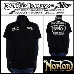 Norton ノートン 服 ポロシャツ カノコスキッパーポロ ブラック Lサイズ 72N1208｜salt