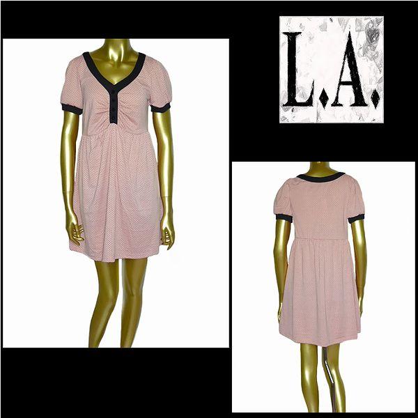 ワンピース/ドットワンピース/ライトピンク/フリーサイズ/LA212366