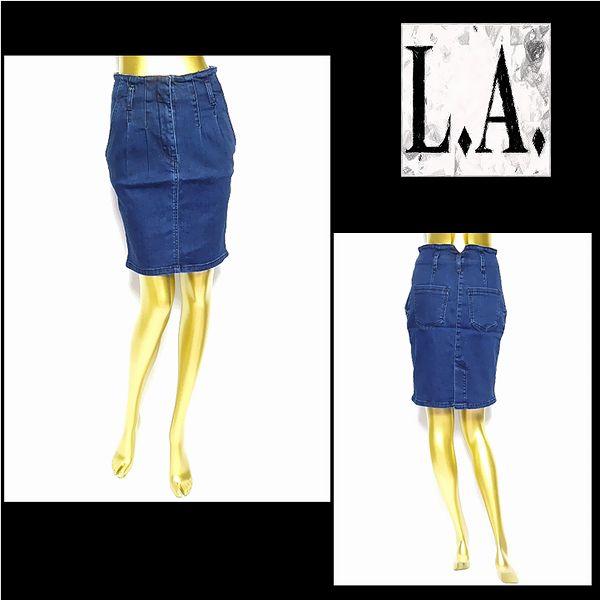 スカート/レディース/デニムペンシルスカート/ストーンウォッシュ/フリーサイズ/LJ412012