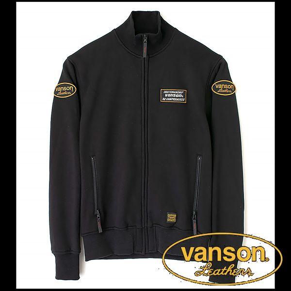 vanson バンソン 服 ジャケット スウエットジャケット ブラック×イエロー Ｌサイズ VS23...