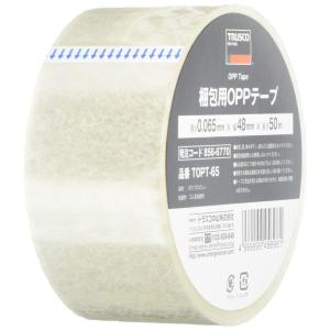 TRUSCO(トラスコ) 梱包用OPPテープ 48mm×50m 厚み0.065mm TOPT-65