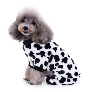 犬の服　犬服　犬用の服　牛の柄入り犬用パジャマ　犬のコスプレ　Ｍサイズ