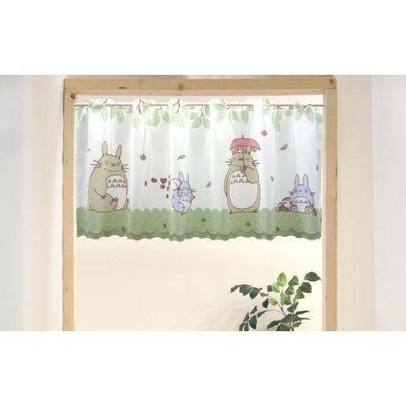 カフェカーテン　ジブリとなりのトトロ　スタジオジブリ　トトロカーテン　幅１２０cm×４７cm