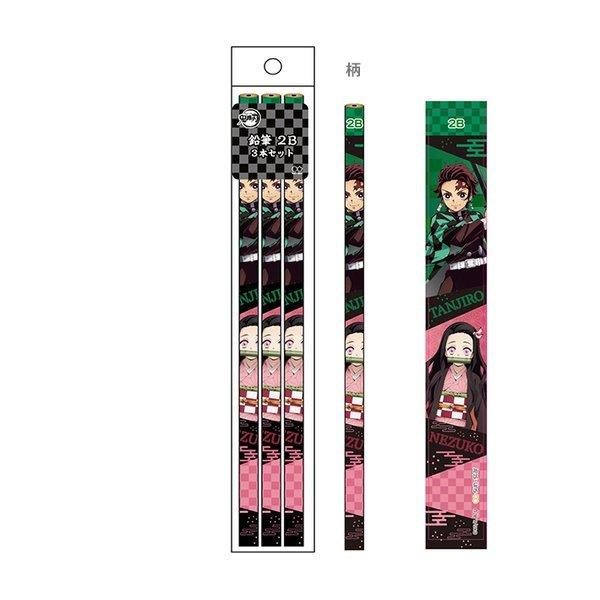 鬼滅の刃　鉛筆3本セット　A柄　4901770647555