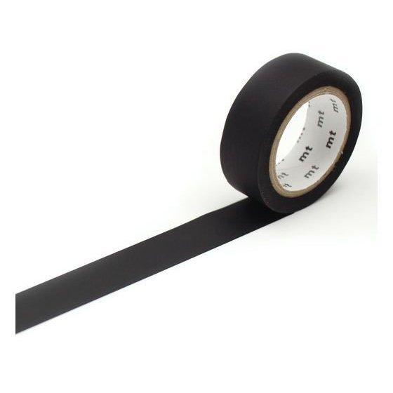 カモ井加工紙 マスキングテープ mt マットブラック 幅15mm 1巻 MT01P207R