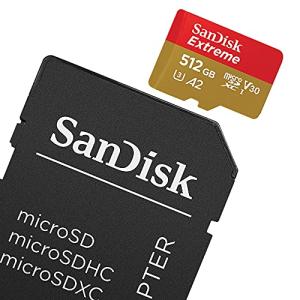 マイクロSD 512GB サンディスク Extreme microSDXC A2 SDSQXA1-512G-GN6MA アダプター付き 海外パッ｜samakei-shop