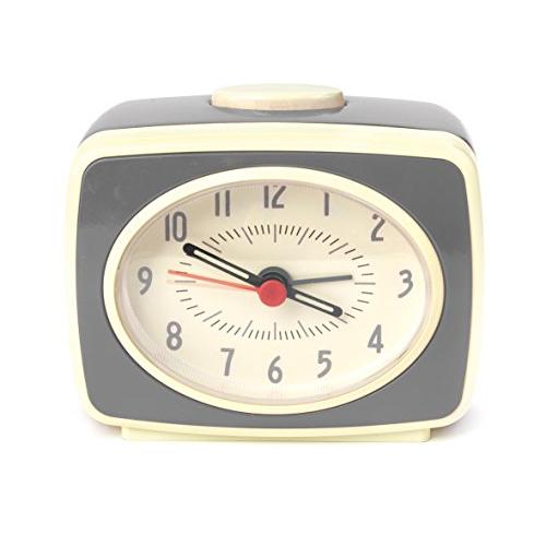 KIKKERLAND Classic Alarm Clock W8.9×D4.4×H7.6cm グレ...
