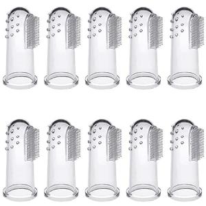 犬歯ブラシ指歯ブラシ 犬用歯磨き 猫歯ブラシ 指サック歯ブラシ 透明ペットブラシ シリコンブラシ やわらか指ブ