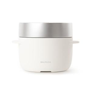 バルミューダ 3合炊き電気炊飯器 BALMUDA The Gohan K03A-WH(ホワイト) 炊飯器本体の商品画像