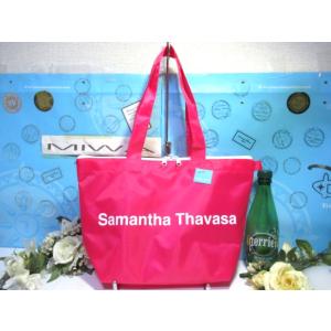 送料無料 非売品 サマンサタバサ プチチョイス ロゴ入り ナイロン トートバッグ エコバッグ ピンク...