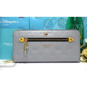 送料無料 サマンサタバサ キングダムハーツ 20周年 限定 型押 牛革 ラウンドジップ ファスナー 長財布 リク 新品 証明書付 包装無料 ディズニー ドナルド