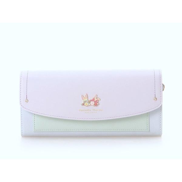 サマンサタバサ 限定 牛革 かぶせ 長財布 ドナルド デイジー ディズニー 新品 タグ付 ギフト包装...