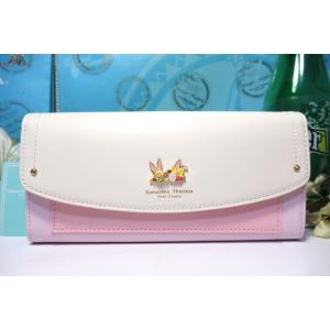 送料無料 サマンサタバサ 限定 ミッキー ミニー イースター 牛革 かぶせ 長財布 新品 タグ付 包...