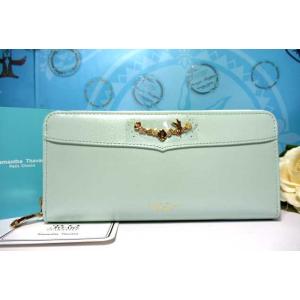 送料無料 サマンサタバサ 限定 ティンカーベル 牛革 ラウンドジップ ファスナー 未使用 証明書付 包装無料 ディズニー ティンカー・ベル ティンク ピーターパン