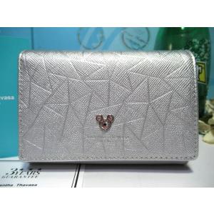 送料無料 サマンサタバサ Disney100 京都伊勢丹 限定 牛革 三つ折り財布 折財布 ミニ財布...