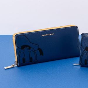 送料無料 サマンサタバサ 限定 ドナルド デイジー 型押 牛革 ラウンドジップ ラウンドファスナー 長財布 新品 証明書 ギフト包装無料 ディズニー ユニセックス