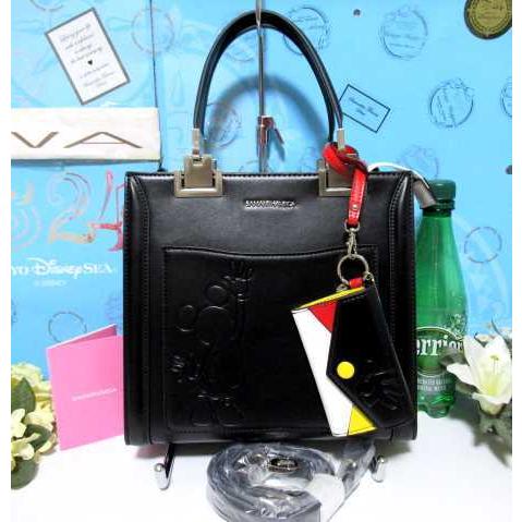 サマンサベガ 限定 ミッキー マルチケース付 2way トートバッグ ショルダーバッグ 未使用 証明...