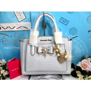 サマンサベガ 限定 シンデレラ リボン ビジュー 2way トートバッグ ショルダーバッグ 小 ディ...