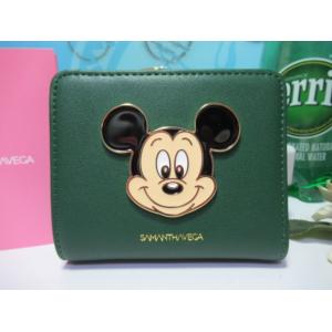 送料無料 サマンサベガ 限定 ミッキー 二つ折り財布 折財布 ミニ財布 新品 証明書付 ギフト包装無...