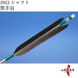 黒手羽 1913シャフト 6本組 弓道 弓具 矢 D-1320｜sambu