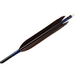 2015シャフト 黒手羽 6種類 6本組 イーストン 黒 茶 推奨弓力 13