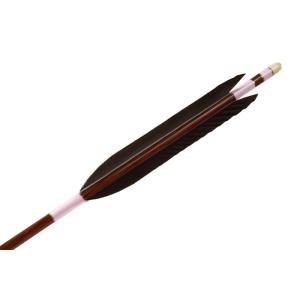 ハヤブサカーボン 黒手羽 76-22 6本組 山武弓具店 送料無料【D-1654】