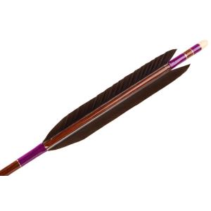 ハヤブサカーボン　黒手羽　76-22　6本組　【D-1656】 矢 弓道 隼