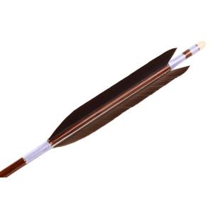 ハヤブサカーボン　黒手羽　76-22　6本組　【D-1657】 矢 弓道 隼