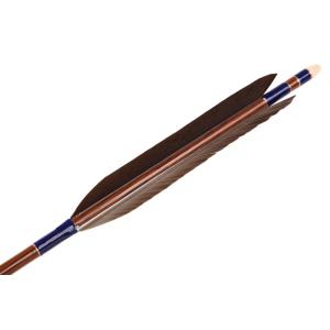 ハヤブサカーボン　黒手羽　80-25　6本組　【D-1662】 矢 弓道 隼