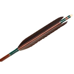 ハヤブサカーボン　黒手羽　80-25　6本組　【D-1663】 矢 弓道 隼