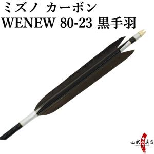 弓道 矢 黒手羽 匠カーボン 80-22 カーボン 6本組 ブラック 黒 8022