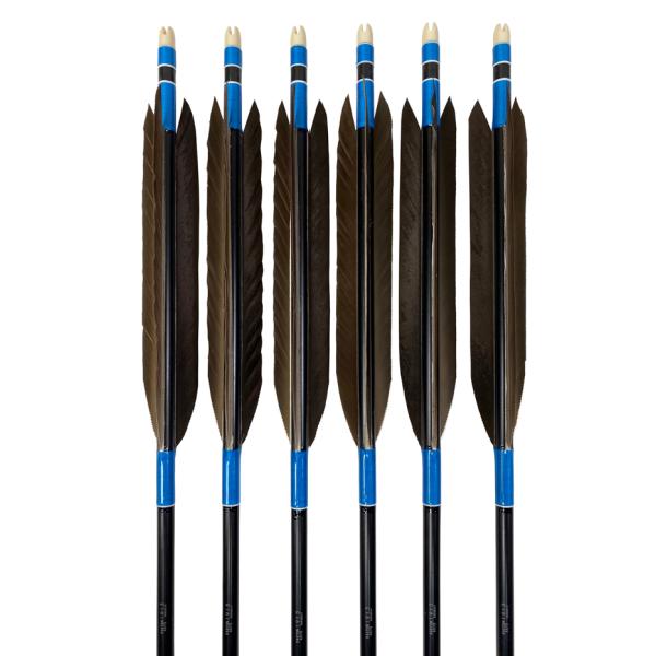 弓道 矢 黒手羽 B級品 1913 6本組 弓具 弓道具 女性 女性向き 初心者 山武弓具店 【D-...