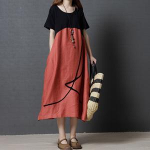 マキシワンピース ワンピース レディース オーバーサイズ マキ シワンピ ロング ドレス マキシ 丈ワンピース ラウンドネック 20代30代40代