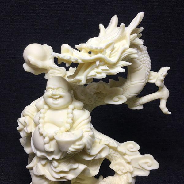 極上品◆七福神 布袋尊 布袋様 象牙果 置物 縁起物 金運 開運