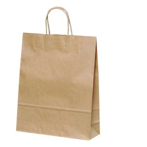 手提げ紙袋 ＨＺ　未晒　無地　巾320×マチ110×高さ400mm（200枚セット）｜samipri