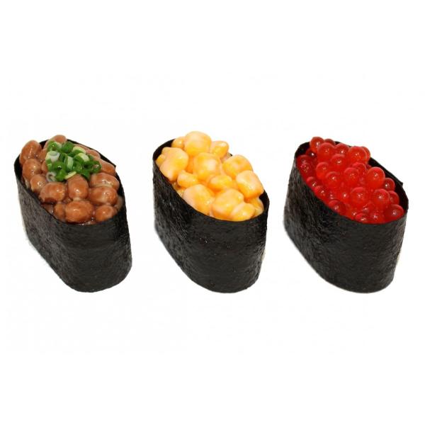 実物大　寿司　マグネット　つぶつぶ軍艦セット　食品サンプル　